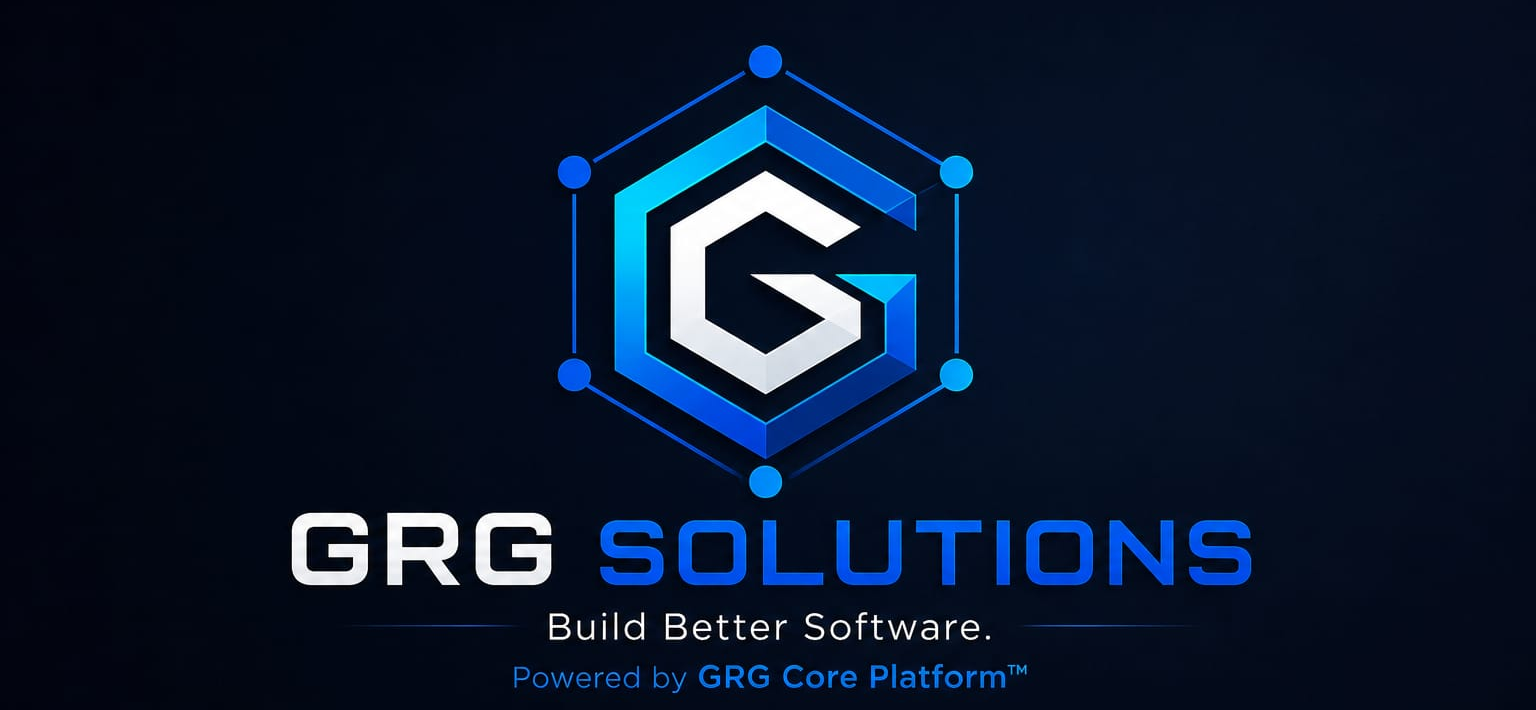 GRG Solutions — Build Better Software. Powered by GRG Core Platform.